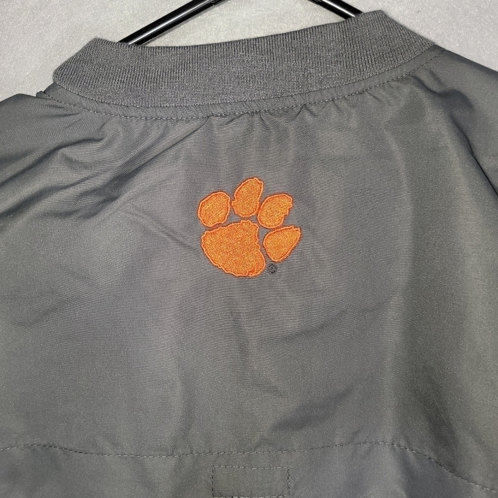NWT Franchise Club Mens Clemson Tigers Gray Pullover Windbreaker Size Medium - Picture 9 of 11